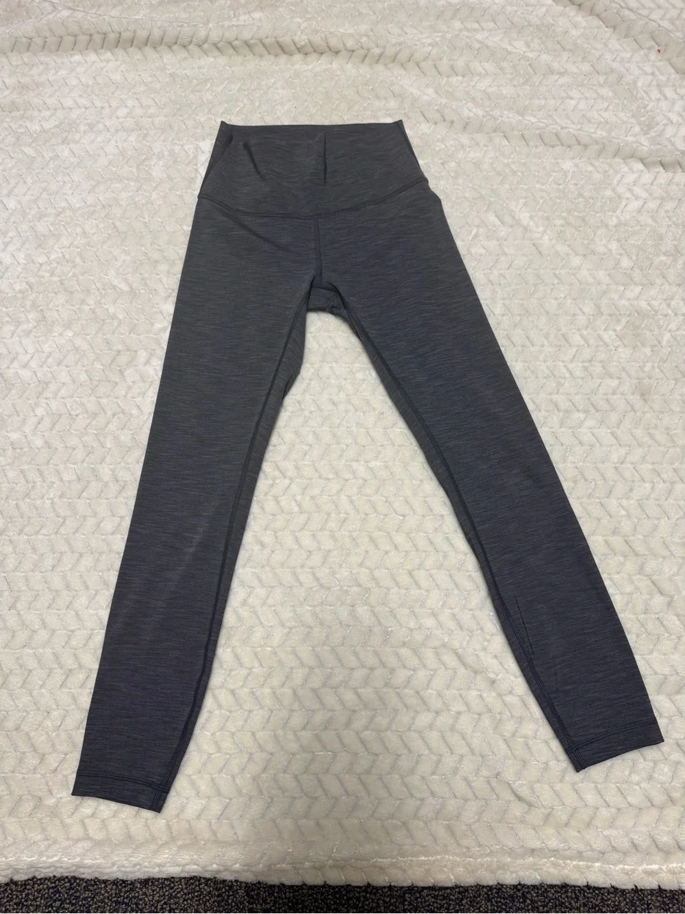 lululemon athletica Girls' Charcoal Black Space-Dye Leggings